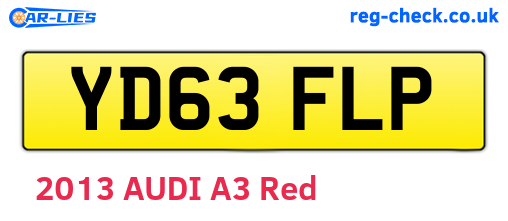 YD63FLP are the vehicle registration plates.