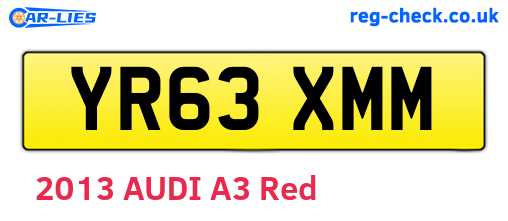 YR63XMM are the vehicle registration plates.