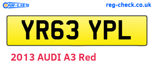 YR63YPL are the vehicle registration plates.