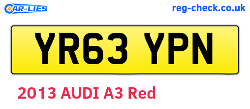 YR63YPN are the vehicle registration plates.