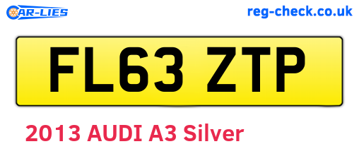 FL63ZTP are the vehicle registration plates.