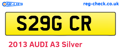 S29GCR are the vehicle registration plates.