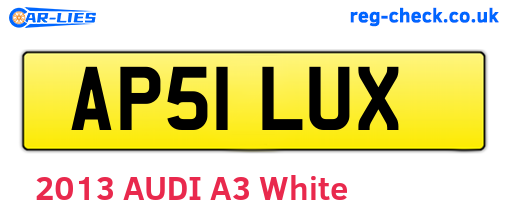 AP51LUX are the vehicle registration plates.