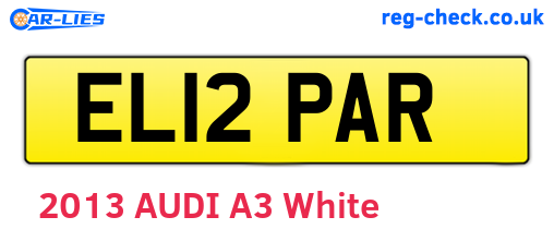 EL12PAR are the vehicle registration plates.