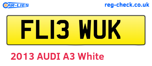 FL13WUK are the vehicle registration plates.