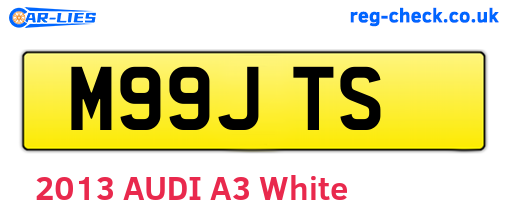 M99JTS are the vehicle registration plates.