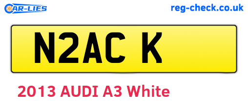 N2ACK are the vehicle registration plates.