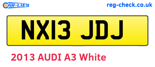 NX13JDJ are the vehicle registration plates.