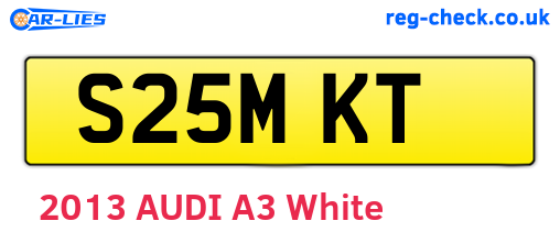 S25MKT are the vehicle registration plates.