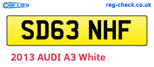 SD63NHF are the vehicle registration plates.