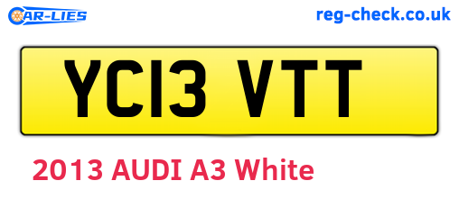 YC13VTT are the vehicle registration plates.