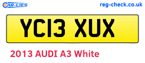 YC13XUX are the vehicle registration plates.
