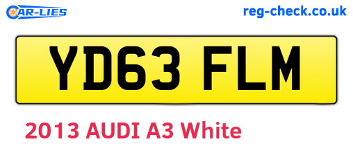 YD63FLM are the vehicle registration plates.