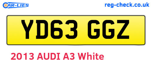 YD63GGZ are the vehicle registration plates.