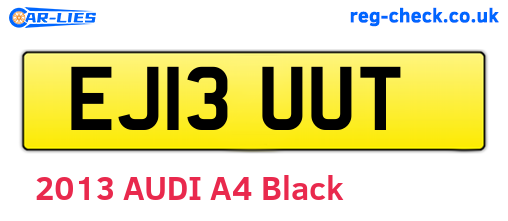 EJ13UUT are the vehicle registration plates.