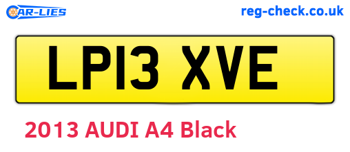 LP13XVE are the vehicle registration plates.
