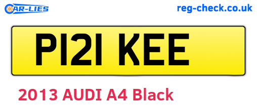P121KEE are the vehicle registration plates.