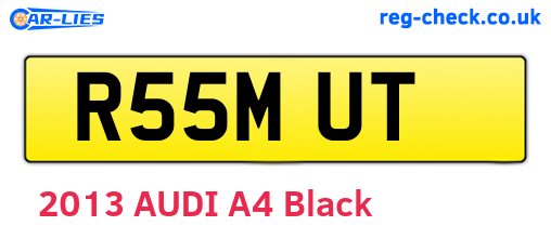 R55MUT are the vehicle registration plates.