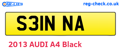 S31NNA are the vehicle registration plates.