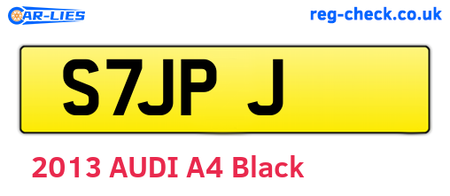 S7JPJ are the vehicle registration plates.
