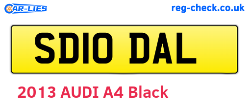 SD10DAL are the vehicle registration plates.