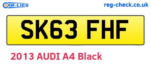 SK63FHF are the vehicle registration plates.