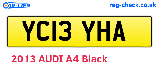 YC13YHA are the vehicle registration plates.