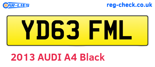 YD63FML are the vehicle registration plates.