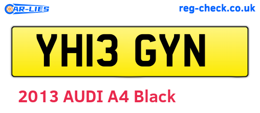 YH13GYN are the vehicle registration plates.