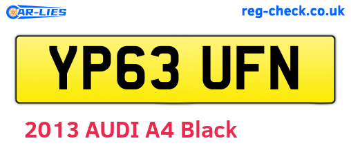 YP63UFN are the vehicle registration plates.