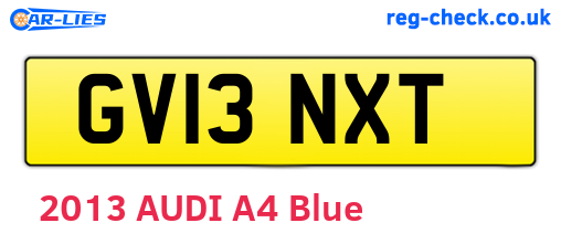 GV13NXT are the vehicle registration plates.
