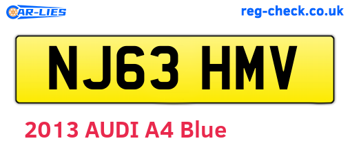 NJ63HMV are the vehicle registration plates.