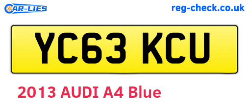 YC63KCU are the vehicle registration plates.