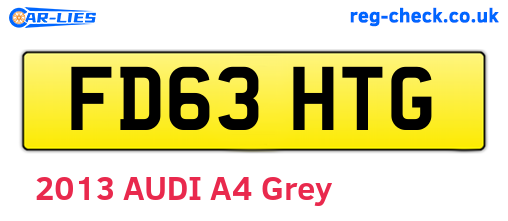 FD63HTG are the vehicle registration plates.