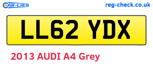 LL62YDX are the vehicle registration plates.