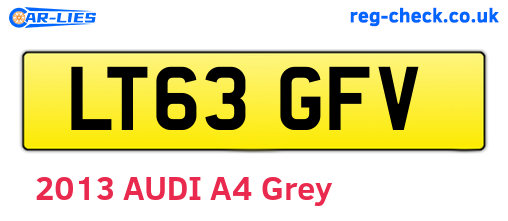 LT63GFV are the vehicle registration plates.