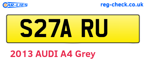S27ARU are the vehicle registration plates.