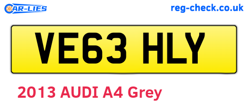 VE63HLY are the vehicle registration plates.