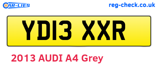 YD13XXR are the vehicle registration plates.