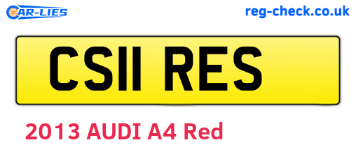 CS11RES are the vehicle registration plates.