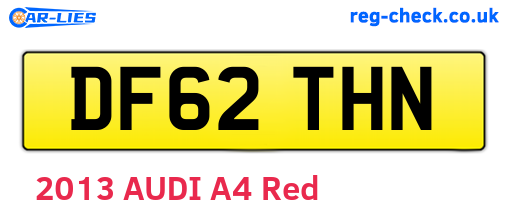 DF62THN are the vehicle registration plates.
