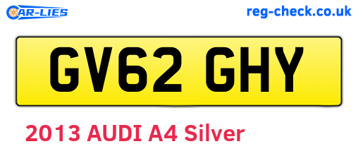 GV62GHY are the vehicle registration plates.