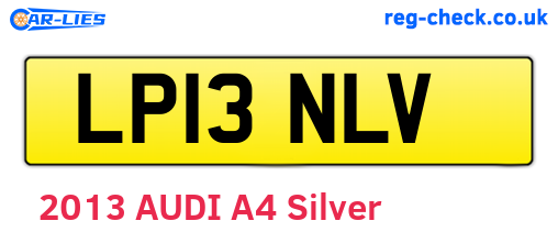 LP13NLV are the vehicle registration plates.