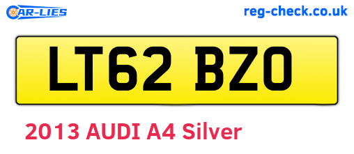 LT62BZO are the vehicle registration plates.