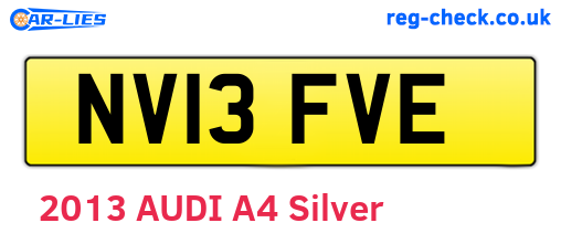 NV13FVE are the vehicle registration plates.