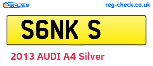 S6NKS are the vehicle registration plates.