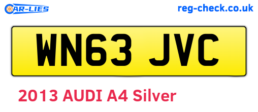 WN63JVC are the vehicle registration plates.
