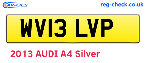 WV13LVP are the vehicle registration plates.