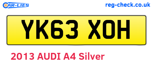 YK63XOH are the vehicle registration plates.