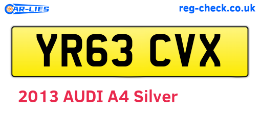 YR63CVX are the vehicle registration plates.